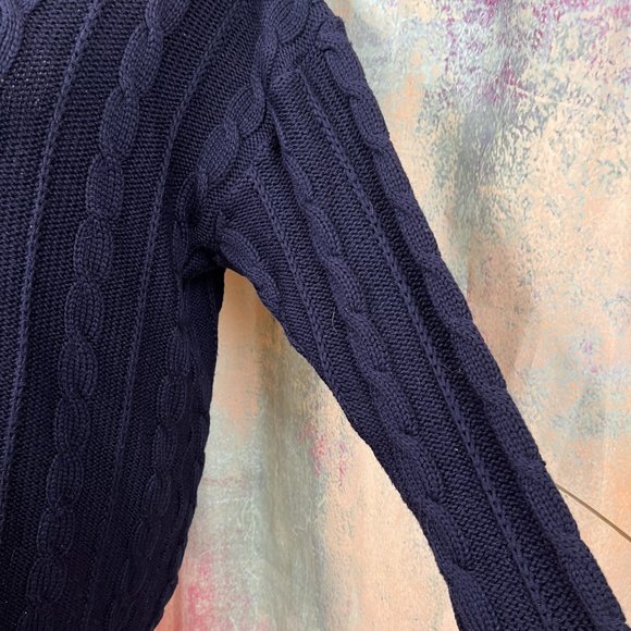 📌VTG Long Sleeves Merino Wool Pullover - Sweater w/ Cable Pattern from Germany - Picture 4 of 13